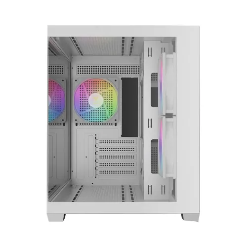 CASE GAMDIAS AURA GC10M V2 ARGB WHITE – MICRO TOWER | 3 FAN ARGB | GPU 400MM